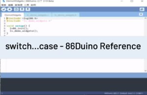 switch...case_86DuinoReference