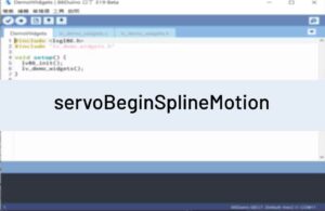 servoBeginSplineMotion