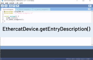 EthercatDevice.getEntryDescription()
