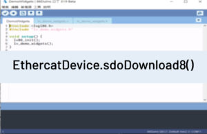 EthercatDevice.sdoDownload8()