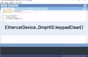 EthercatDevice_DmpHID.keypadClear()