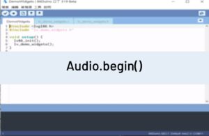 Audio.begin()