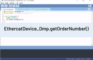 EthercatDevice_Dmp.getOrderNumber()