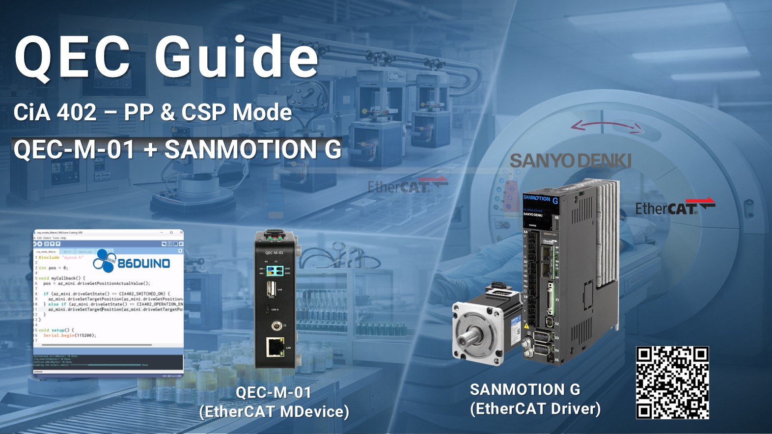 [Start Guides] QEC-M-01 and SANYO DENKI SANMOTION G Series - QEC