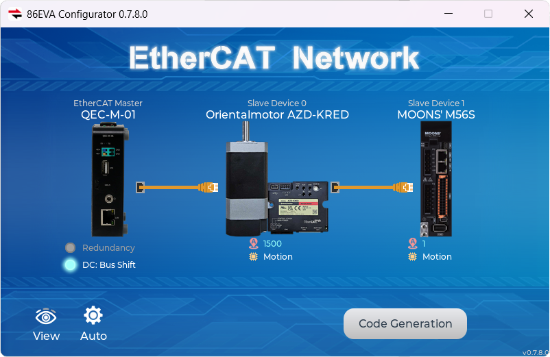 86EVA EtherCAT configuration tool